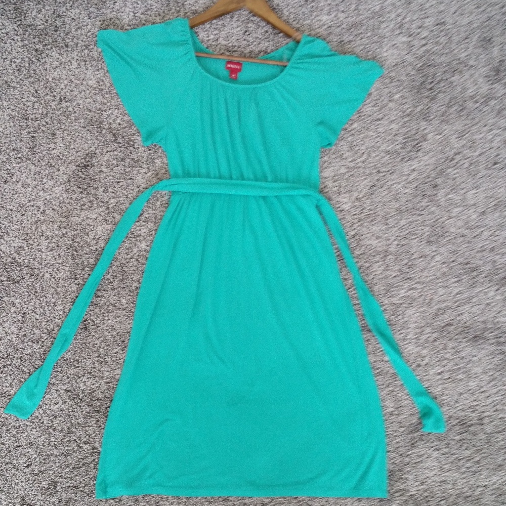 Merona Turquoise/Teal Stretch Rayon Dress Sz XS